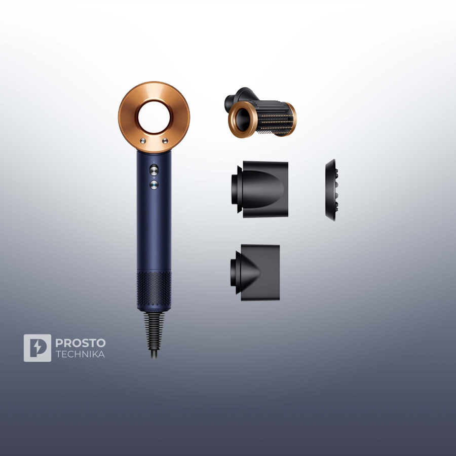 Фен Dyson Supersonic HD15, Prussian Blue/Bright Copper